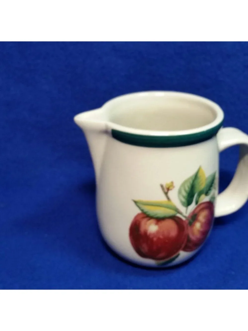 Casuals Apple Creamer China Pearl Apples and Pink Blossoms Country Farmhouse